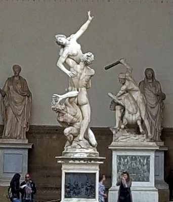 Sculptures in Loggia dei Lanzi, Florence