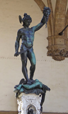 Perseus with the Head of Medusa in Loggia dei Lanzi, Florence