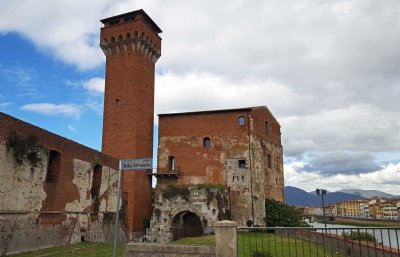 The Citadel of Pisa (1406) was restored after WWII