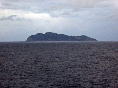 Passing Gorgona Island, Italy, which has an agricultural penal colony since 1869