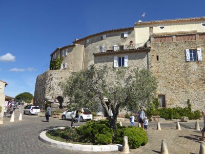 Entering the feudal village of Le Castellet, France