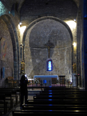 The Church in Le Castellet still has a Medieval feel