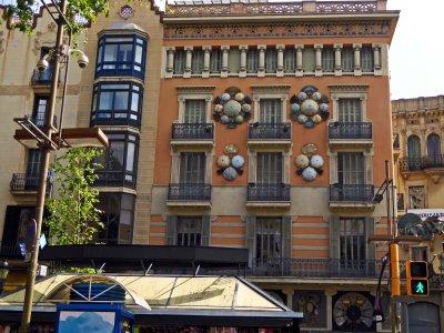Casa Bruno Cuadros on La Ramblas was an Umbrella Shop when renovated in the 1800's