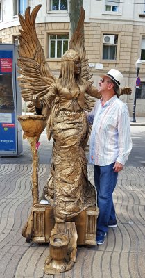 Street Performer on La Rambla, Barcelona