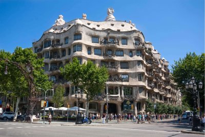 La Pedrera was constructed between 1906 and 1912 by Antoni Gaudi