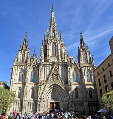 14th Century Gothic Cathedral of Barcelona (Cathedral of the Holy Cross and Saint Eulalia)