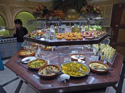 Cava Restaurant buffet offers over 44 different Catalan and Spanish dishes