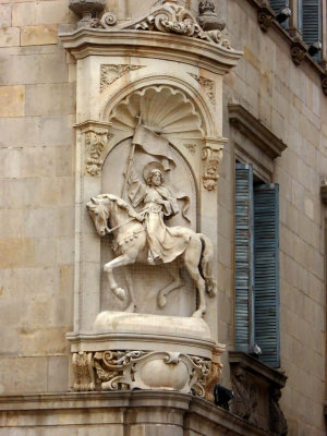 Decoration on a building in St. James Square
