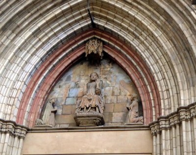 Portal of Santa Maria del Mar in Barcelona