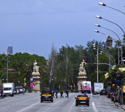 Entrance to Citadel Park in Barcelona