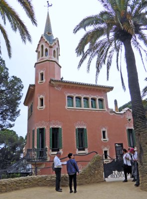 Gaudi's home in Park Guell from 1906 to 1925