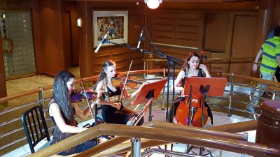 Adagio String Trio in the Atrium of the Island Princess