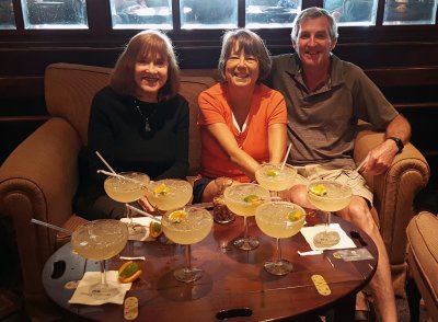 Susan with Karen & Bill Burrington in the Wheelhouse Bar