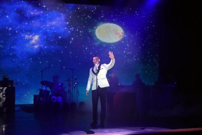 Todd Adamson performing on the Island Princess