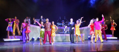Island Princess Singers and Dancers with Cruise Director, Martin