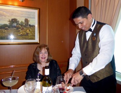 Richard preparing Lobster for Susan