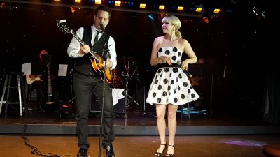 Jesse & Colleen Kazemek in Explorers Lounge