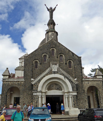 Sacre-Coeur de la Balata is a one-fifth scale replica of the Sacred Heart Basilica of Montmartre in Paris