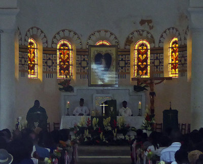 Sunday Mass in Sacre-Coeur de la Balata in Martinique