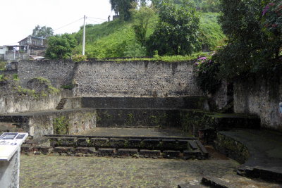 Ruins of 800-seat Theater built in 1786 in Saint-Pierre, Martinique