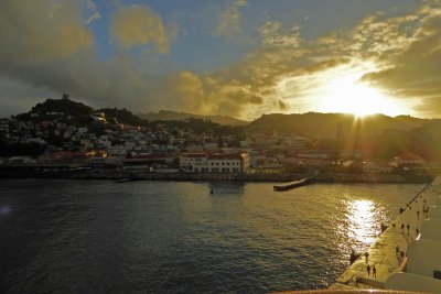 Sunrise over St. George's, Grenada