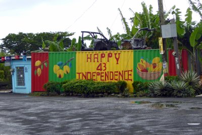 Grenada gained its independence from UK in 1974