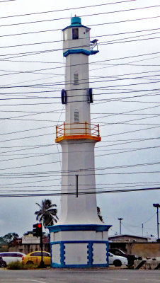 Port of Spain Lighthouse (1842) leans slightly to the Left