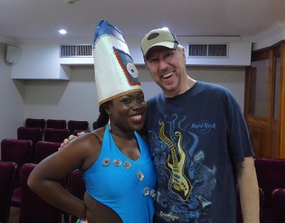 Bill with His Favorite Dancer in Trinidad
