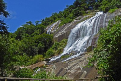 Aqua Branca waterfall once provided Hydroelectric Power to Ilhabela Island