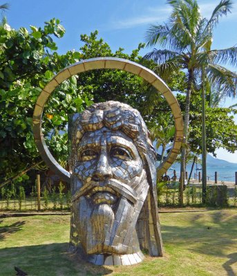 Final Sculpture in Pinna's Passion of Christ Exhibition, Ilhabela, Brazil