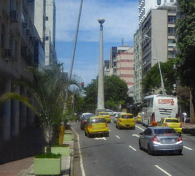 The Obelisk marks the Beginning of Ipanema neighborhood in Rio