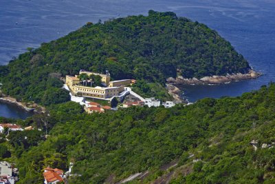 View of the Fortress of Saint John (built 1565) from Sugarloaf Mountain in Rio