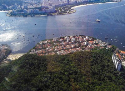 Urca is the smallest neighborhood in Rio de Janeiro