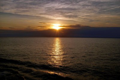 Sunset on the South Atlantic Ocean