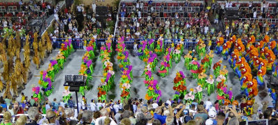 Sao Clemente Samba School on Samba Runway