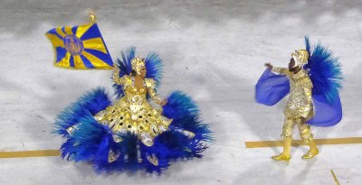 Flag Dancers for Paraiso do Tuiuti Samba School