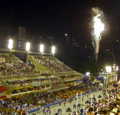 Fireworks preceding Parade Number 5 at 3 AM