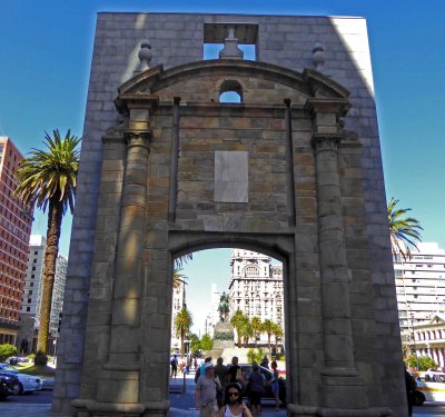 Citadel Gate to Independence Plaza, Montevideo, Uruguay