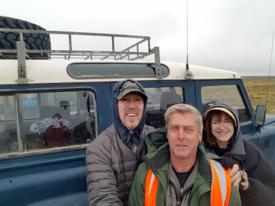 Bill and Susan with our Driver, Simon, at Volunteer Point