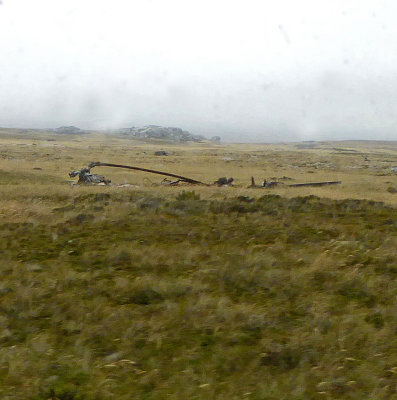 Second wrecked Argentine Helicopter from the 1982 Falklands War