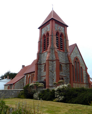 Christ Church Cathedral (1892) on East Falkland Island is the southernmost Anglican Cathedral in the World