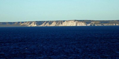 White Cliffs of Golfo Nuevo in Argentina