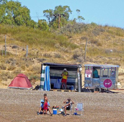 I have to assume this is a Hot Dog Stand on Parana Beach near Puerto Madryn, Argentina