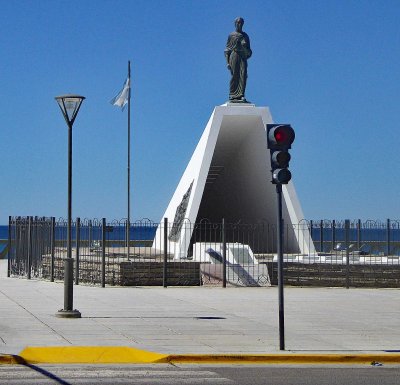 Monument to the Welsh Settlers on the Beach at Puerto Madryn, Argentina