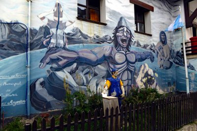Mural on Wall in Ushuaia, Argentina