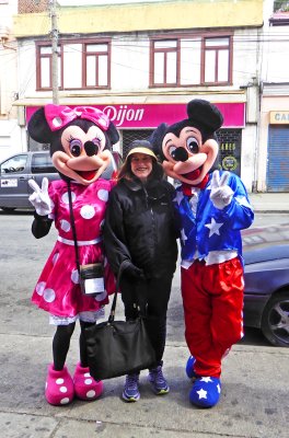 Minnie & Mickey are also visiting Punta Arenas, Chile