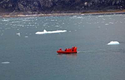 Ship's Crew sent to retrieve a Chunk of Glacier Ice