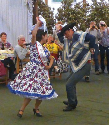 Two National Champions perform the Cueca