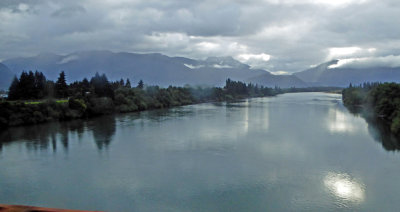 Crossing the Aysen River in central Chile