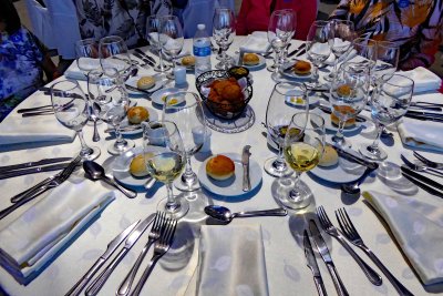 Table setting for lunch at El Cuadro Ranch